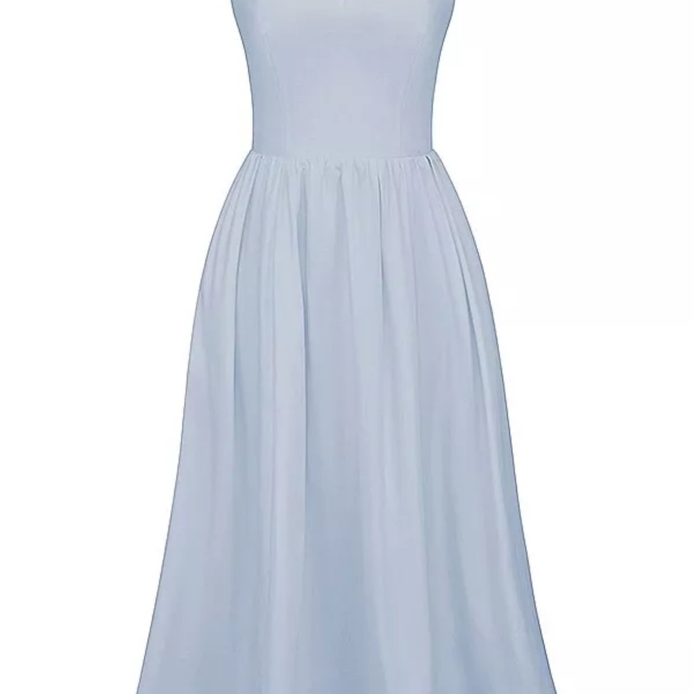 HOUSE OF CB 'Lolita' Soft Blue Corset Sundress Midi - Picture 3 of 7